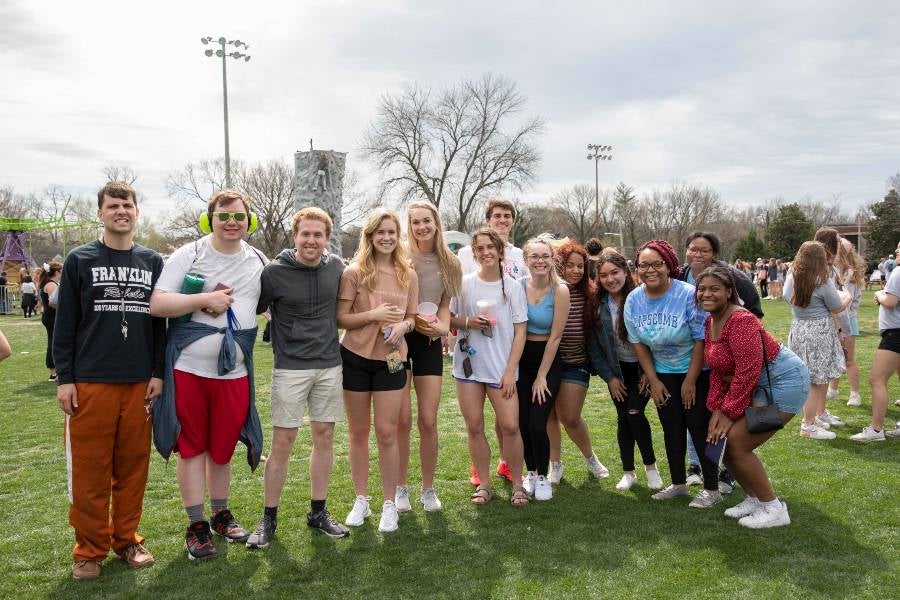 Students at the Lipscomb carnival