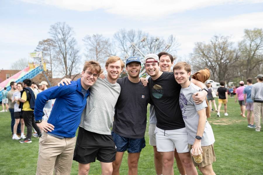 Students at the Lipscomb carnival