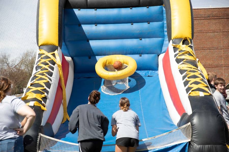 Students at the Lipscomb carnival