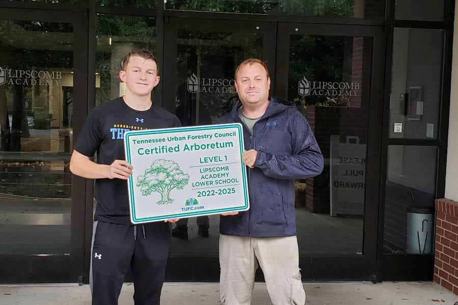 Lipscomb Academy was certified as a Level 1 arboretum.