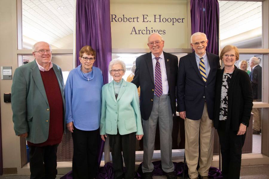 Bob Hooper was joined by family from across the country for the ceremony. 