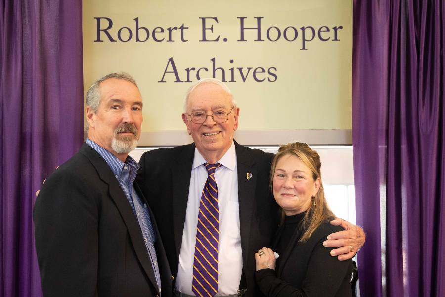 Bob Hooper with Jay and Stephanie Gore. 