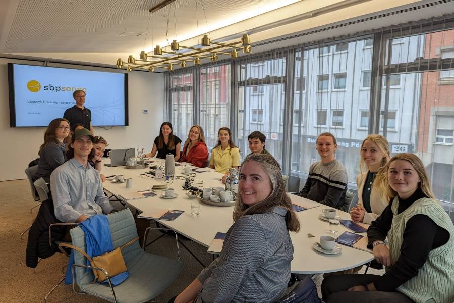Engineering students visit spb sonne in Germany.