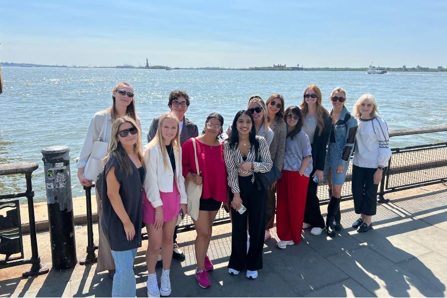 Fashion and design students learned about the industry in New York City. 