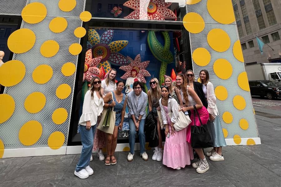 Fashion and design students learned about the industry in New York City. 