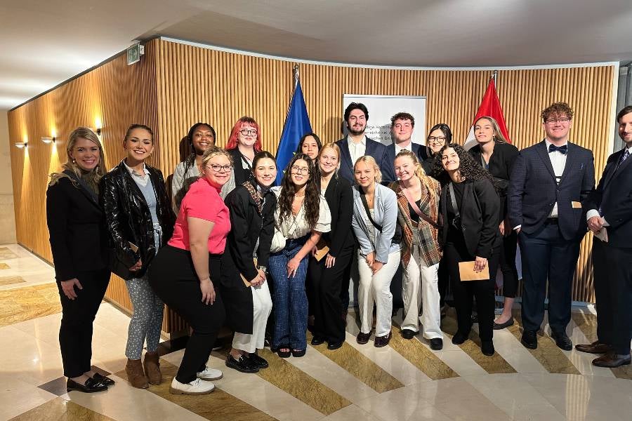 Students in the Law in the Global Community course visited many sites throughout Europe.