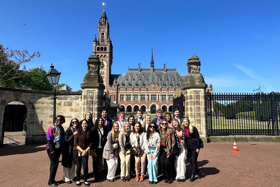 Students in the Law in the Global Community course visited many sites throughout Europe. 