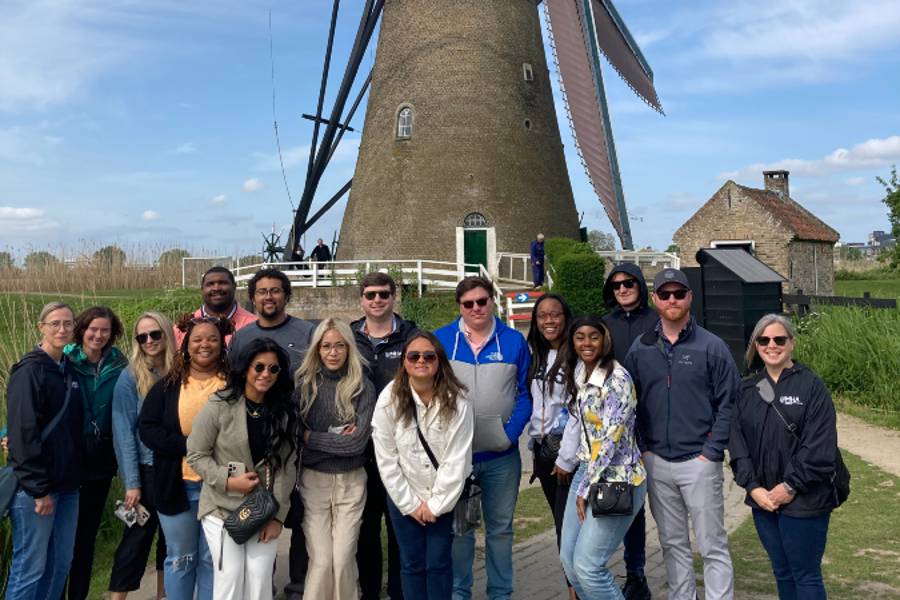 Master of Health Administration students traveled to the Netherlands to learn about the Dutch healthcare system.