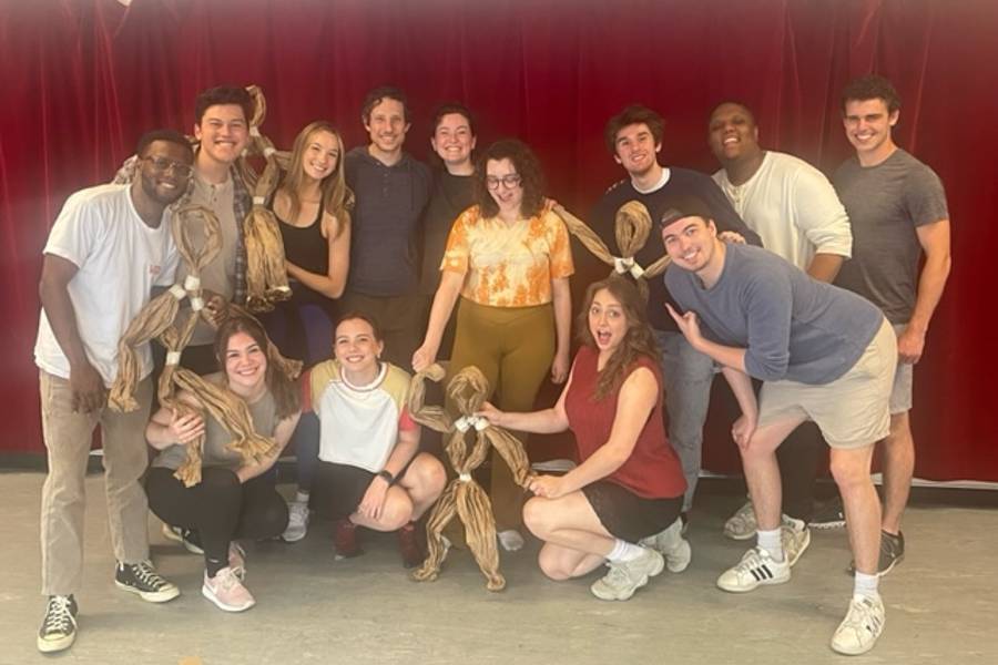 Theatre students participated in a puppet workshop with Life of Pi puppeteer Jonathan David Martin.