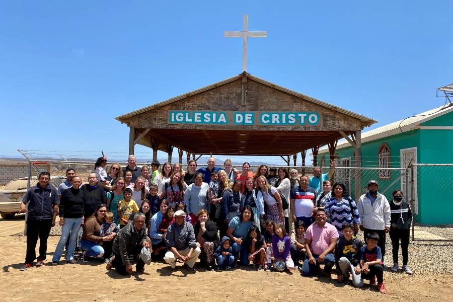 The volleyball team traveled to Baja, Mexico, to serve the local community through partner Baja Missions.