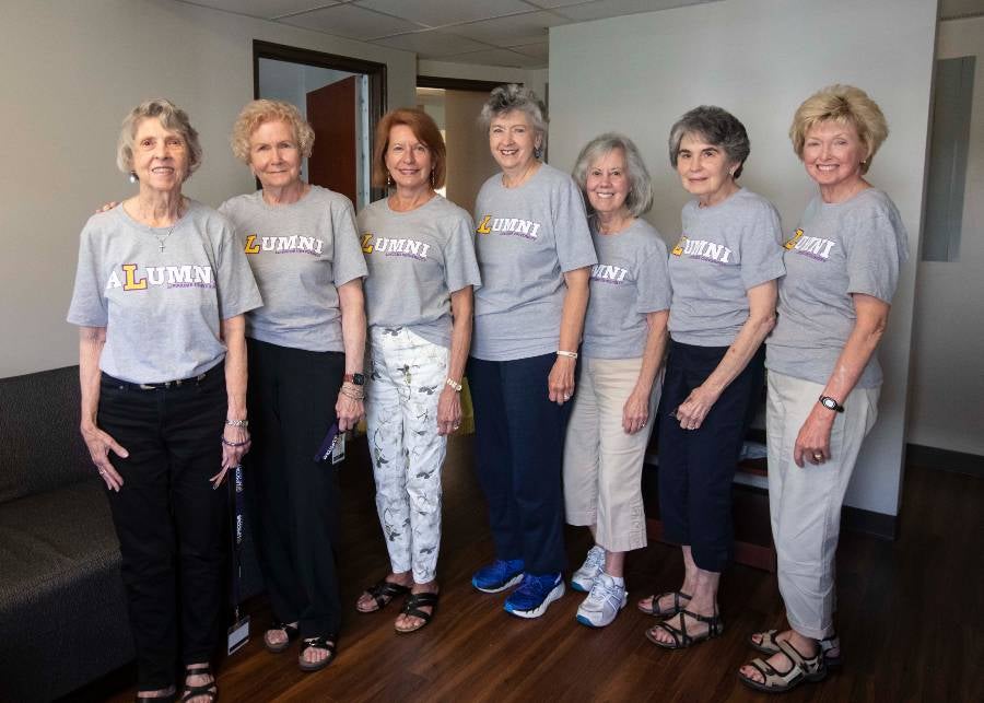 The women in their suite in Fanning.