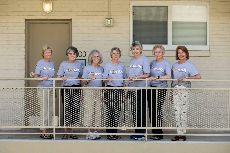 The Group on the Balcony of Fanning.