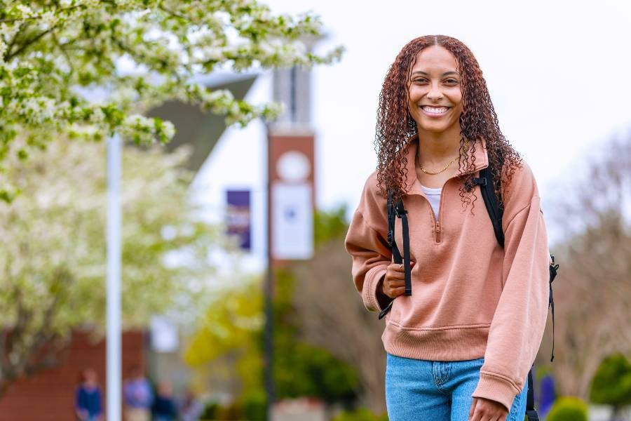 Student in Bison Square