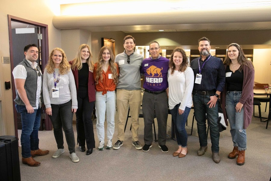 Alumni at the 100-year breakfast celebration