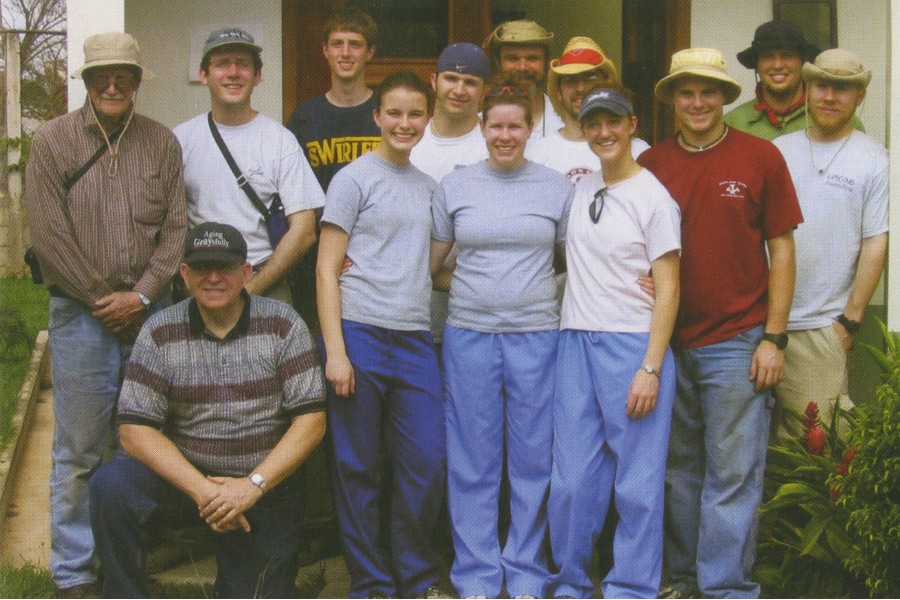 The original team who went on the first mission project in 2004