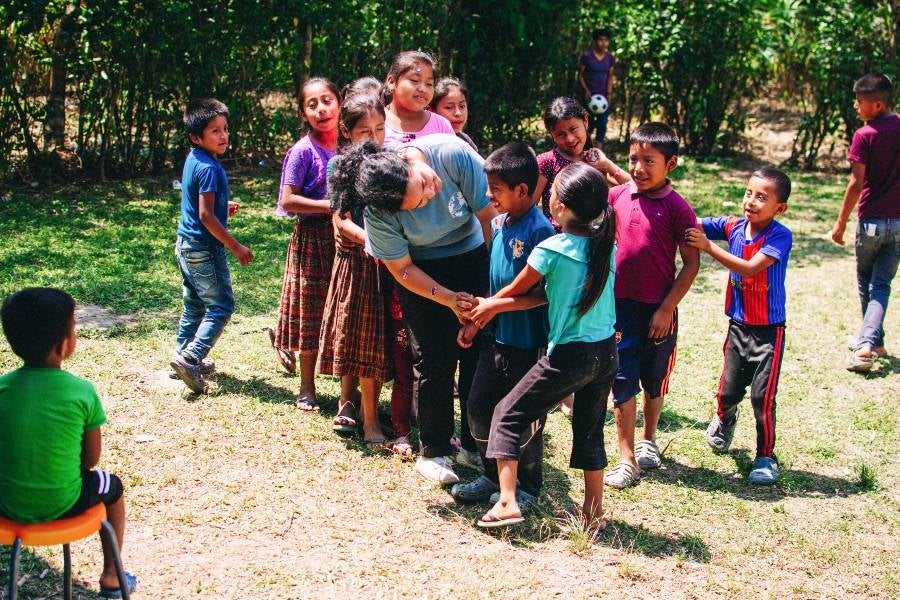 children playing