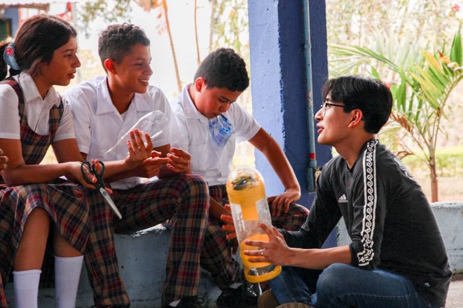 engineering student with children.