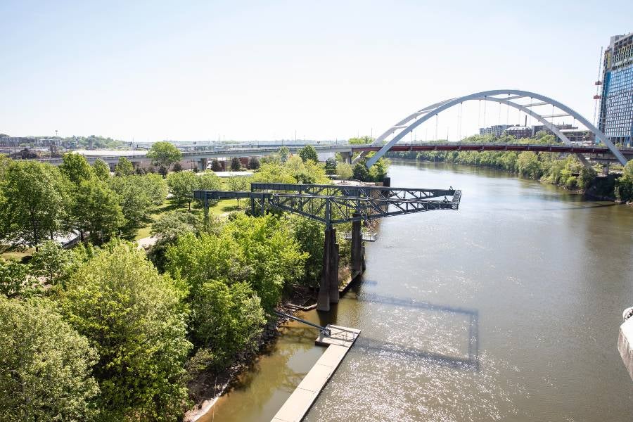 Nashville's East Bank area