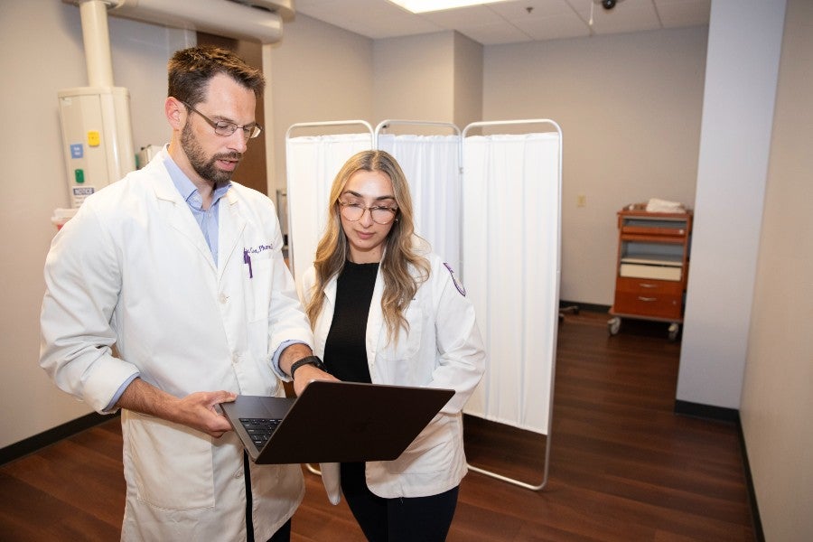 Zac Cox wit ha pharmacy student