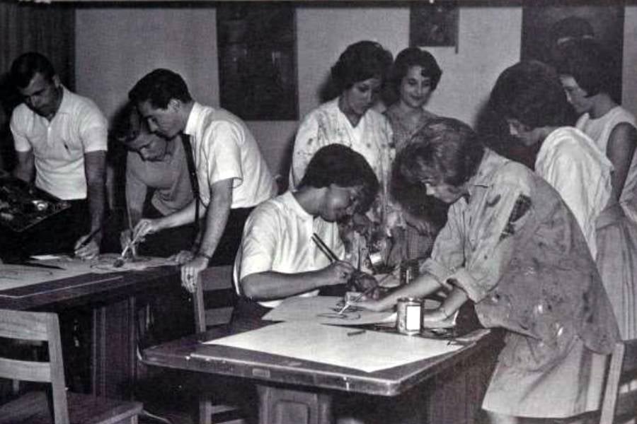 Student government elections in 1964.