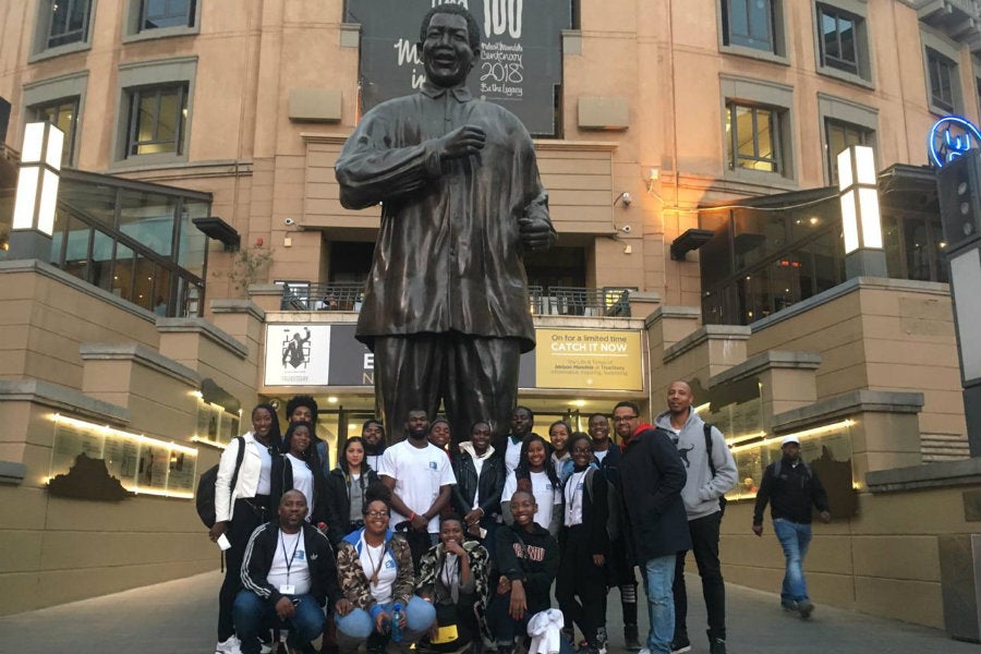 Group of students in South Africa