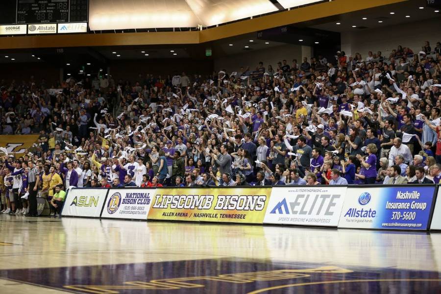 Crowd scene in Allen Arena