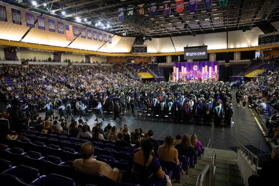 Graduation ceremony in Allen Arena