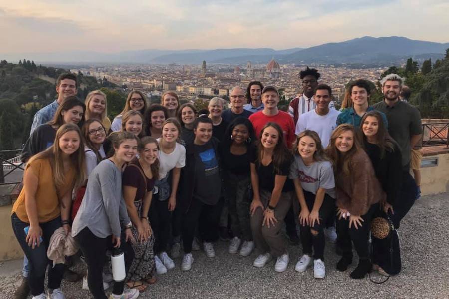 Students in Florence, Italy