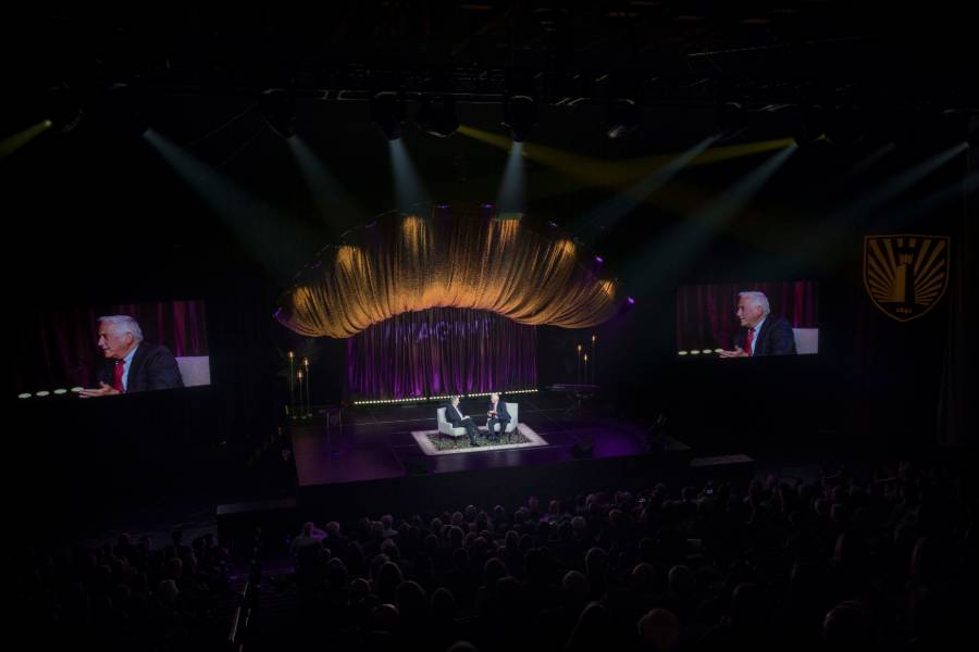 Photo of stage and crowd at Imagine 2019