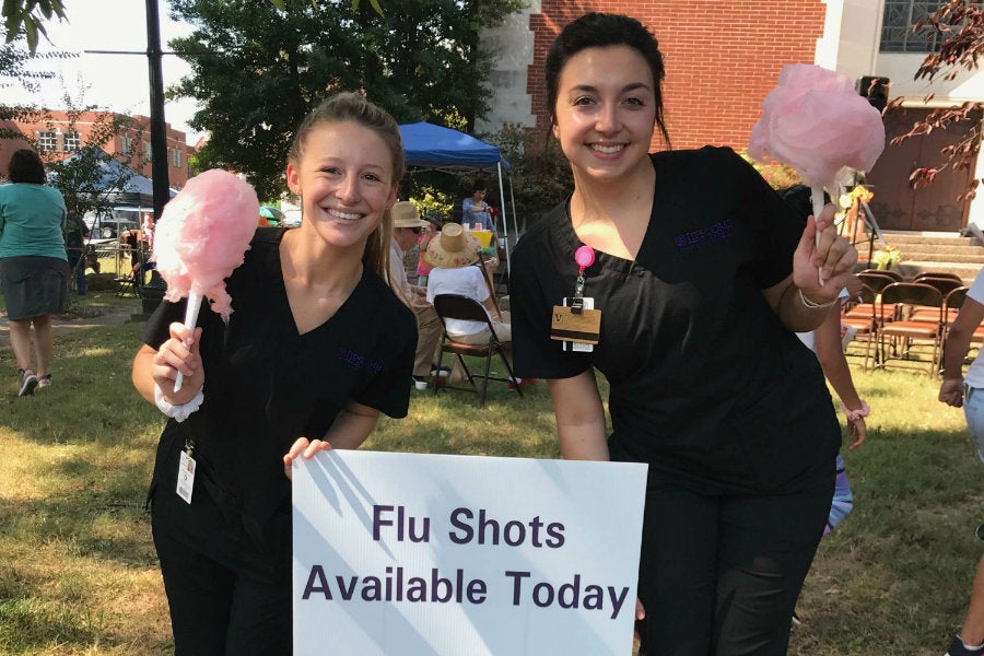 Flu shots for Bisons