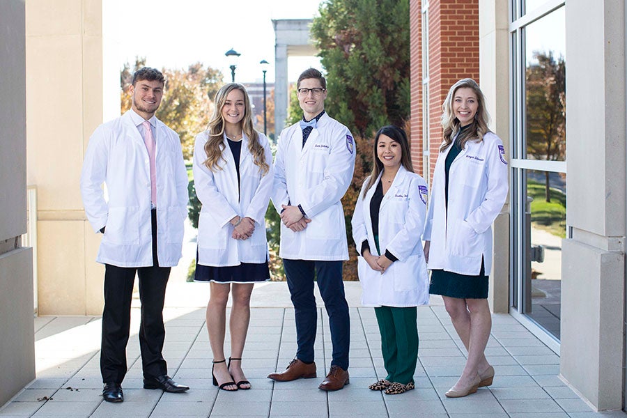 PA Students posing on campus