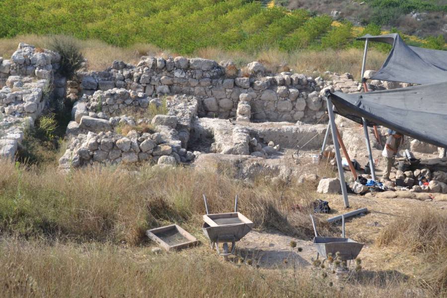 Archaeological dig site