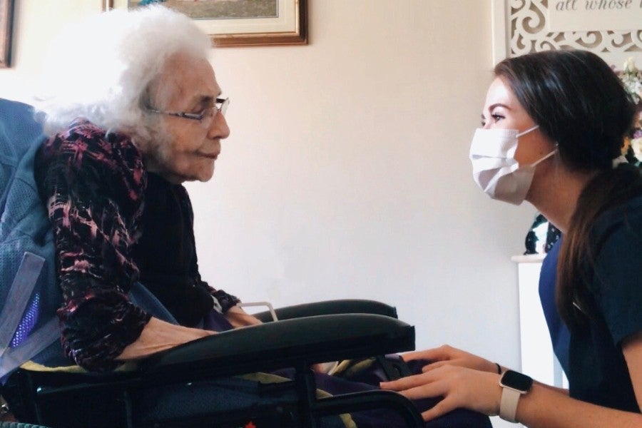 Rachel and her grandmother Adele