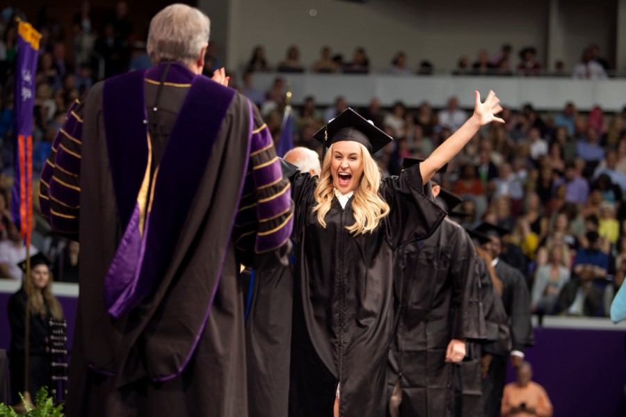 Excited Student Graduates