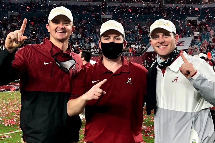 Zach Pharr at the 2021 College Football National Championship postgame celebration