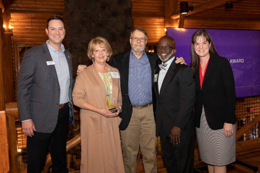 David and Jenny LaVelle with Lipscomb leaders