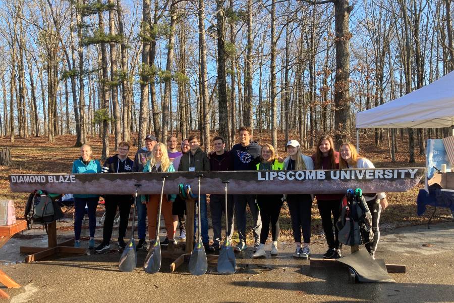 Lipscomb's concrete canoe team