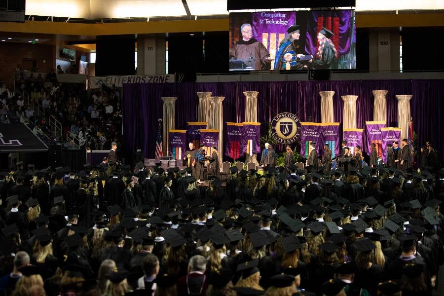 Graduates in Allen Arena