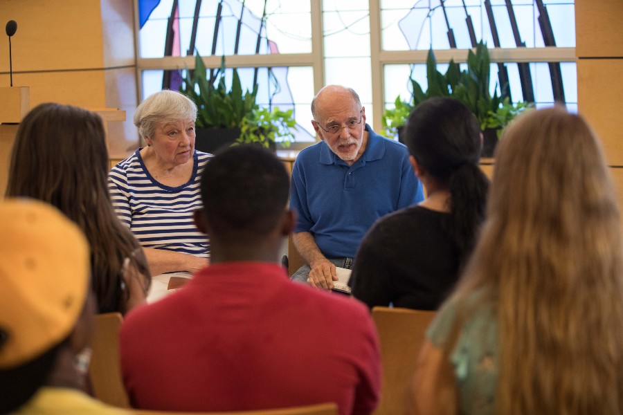 Richard Hughes teaching students