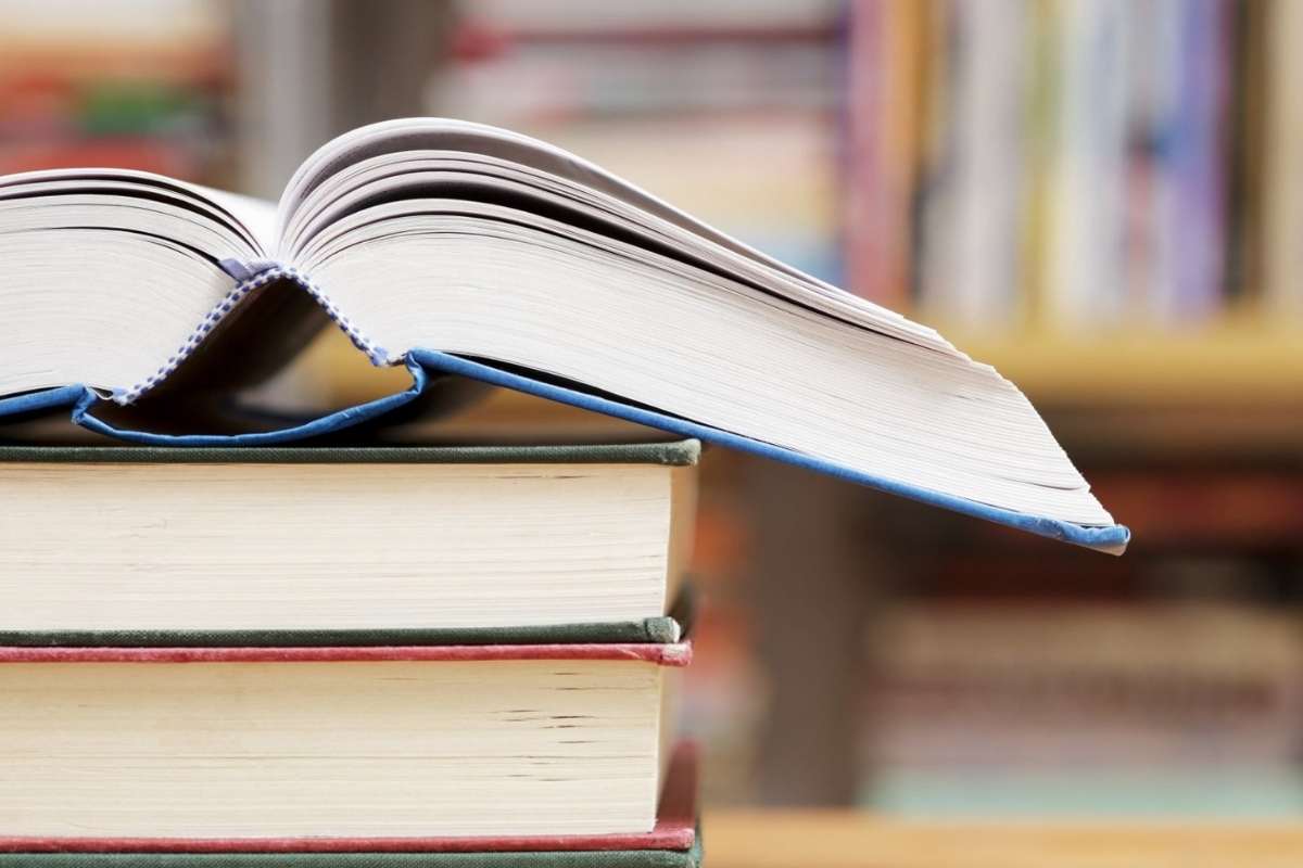 Books in a stack