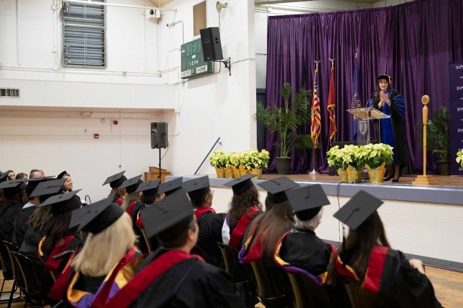 LIFE graduation ceremony in the prison gym