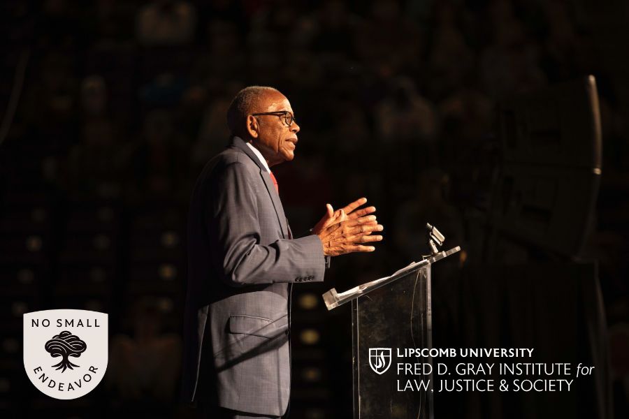 Fred Gray Speaking No Small Endeavor concert Institute for Law, Justice and Society