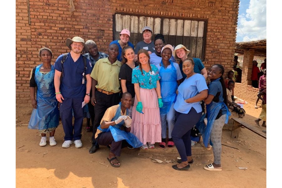 Lipscomb Missions and Blessings Hospital staff group picture