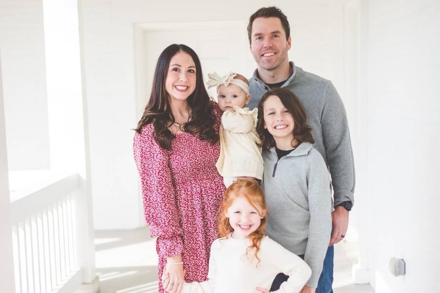 Michael Corbeil and his family.