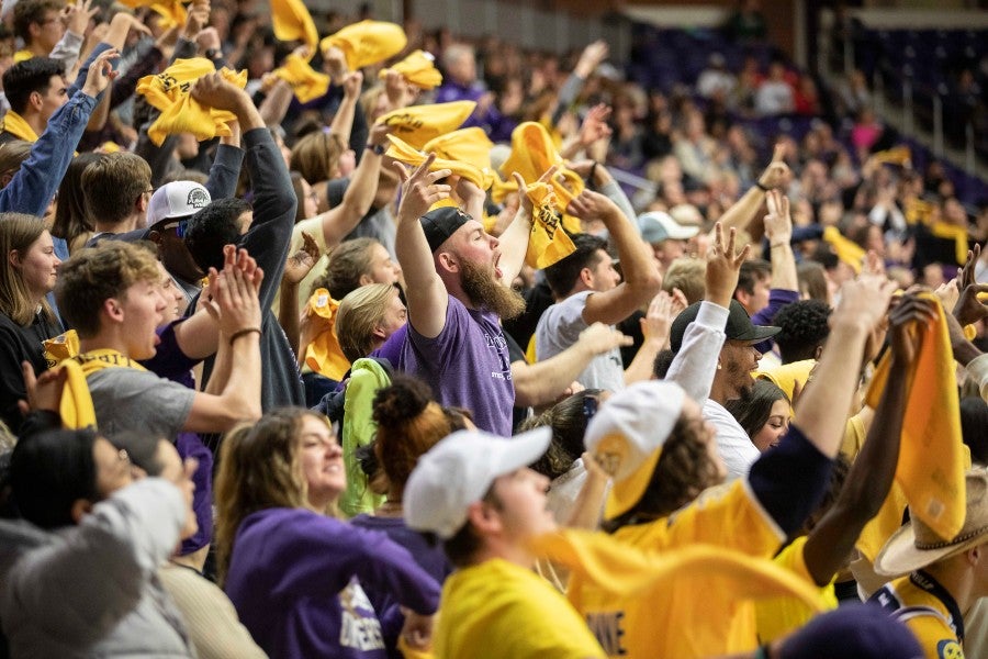 Bison Fans at the Battle of the Boulevard ballgame