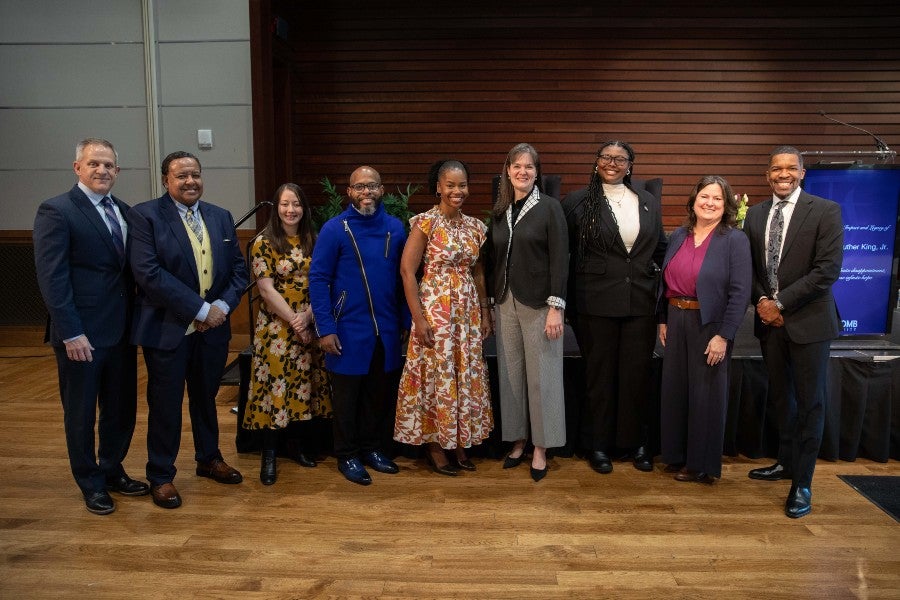 Speakers a the MLK Day faculty/staff celebration service