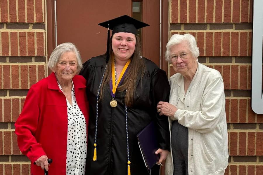 Casey Mobley with her great-grandmother and grandmother.