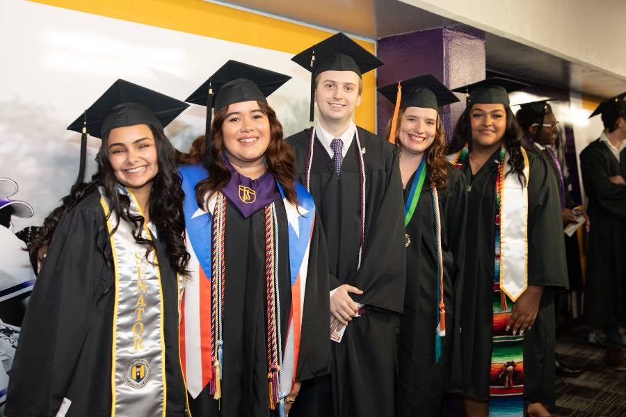May undergraduates ready for commencement.