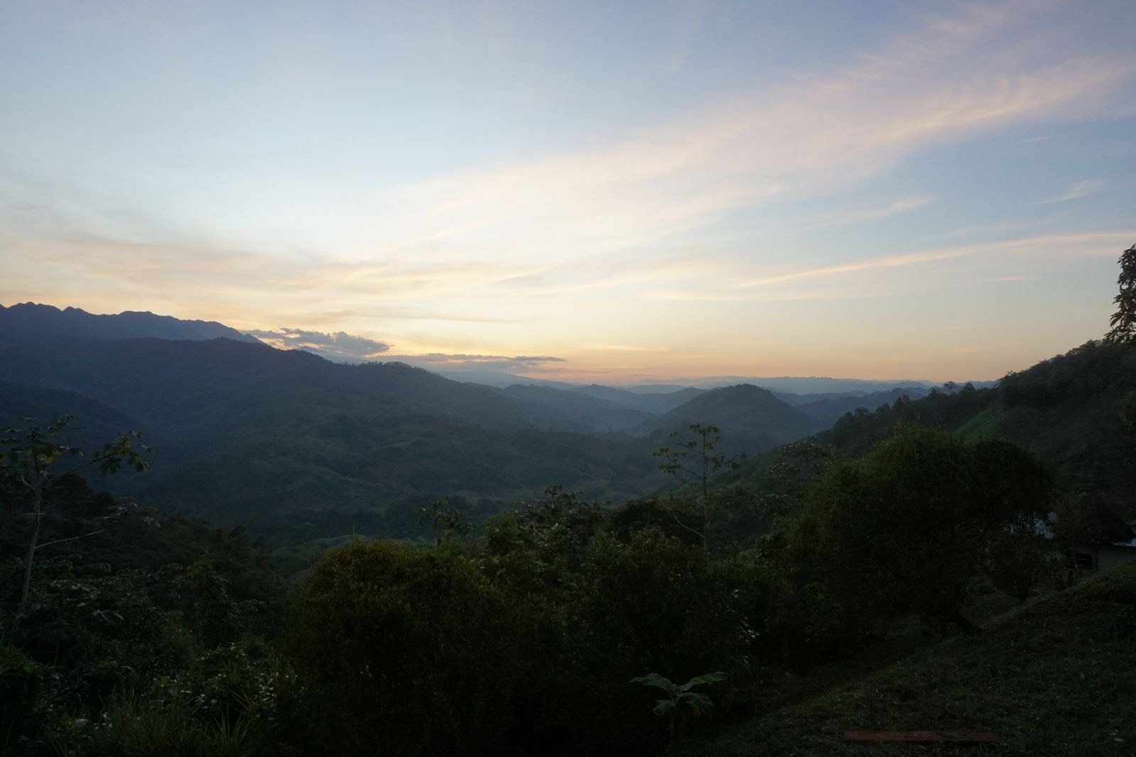 A sunset in Guatemala.