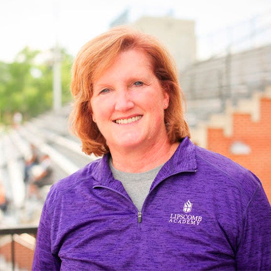 Michelle York on Lipscomb Academy's campus